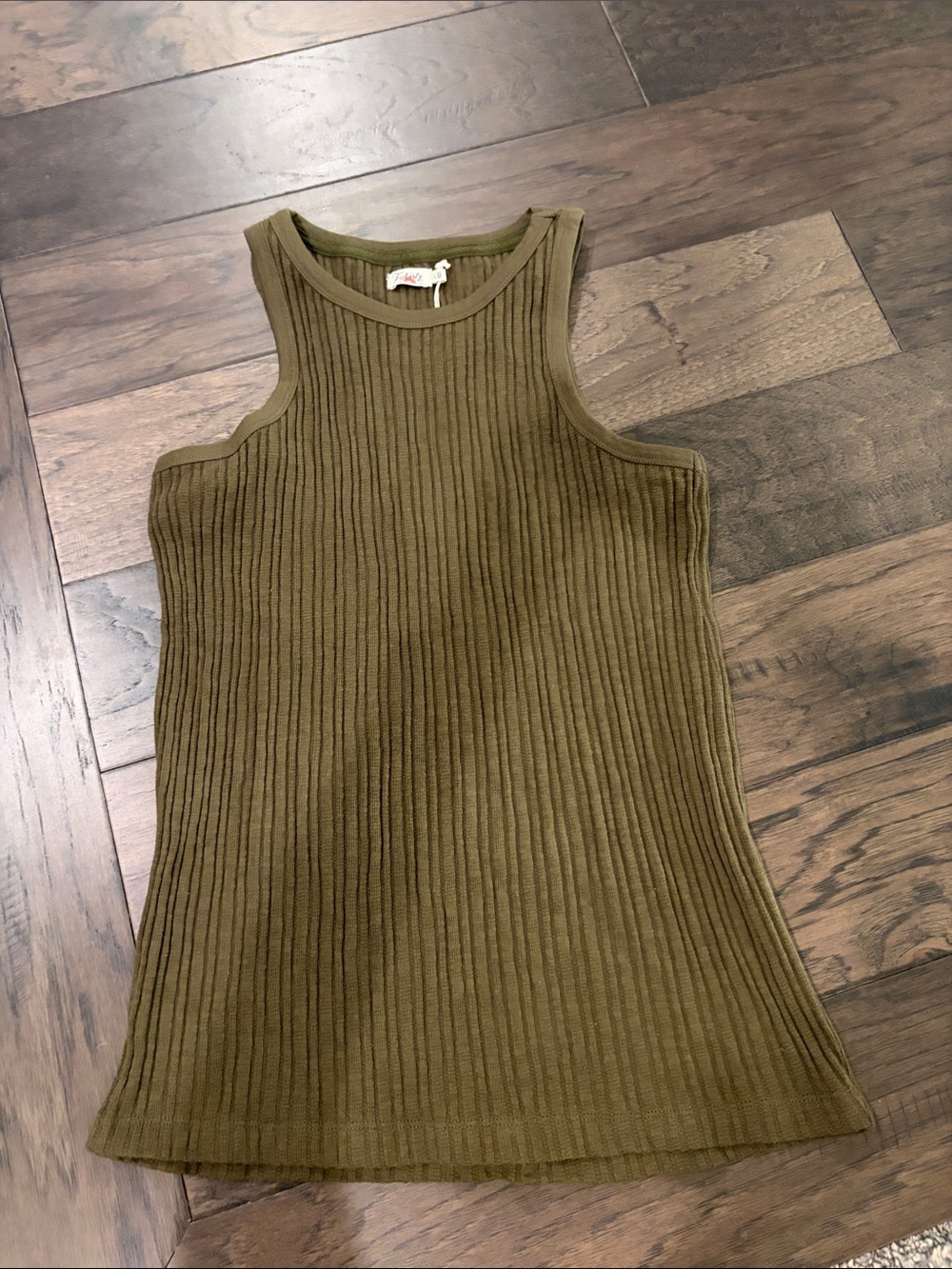New With Tags Faherty Cambria Ribbed Tank Sz L